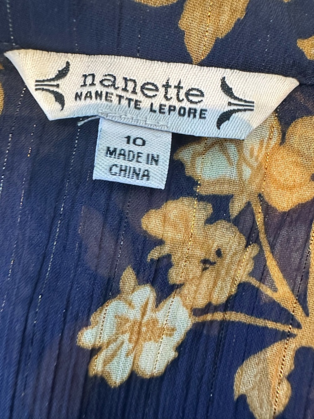Nanette Lepore sleeveless chiffon floral wrap dress - Picture 12 of 13